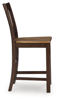 Rylandeen Light Brown/Dark Brown Barstool - Ornate Home