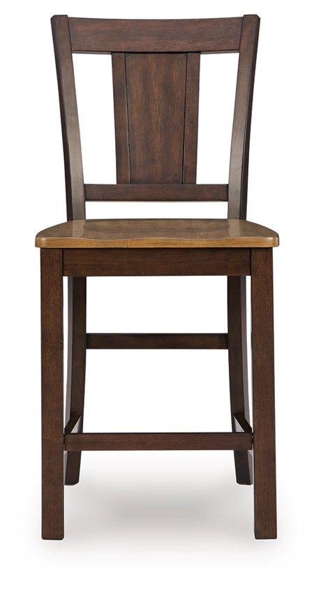 Rylandeen Light Brown/Dark Brown Barstool (Set of 2) - Ornate Home