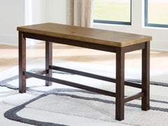 Rylandeen Light Brown/Dark Brown Double Counter Bench (1/CN) - Ornate Home