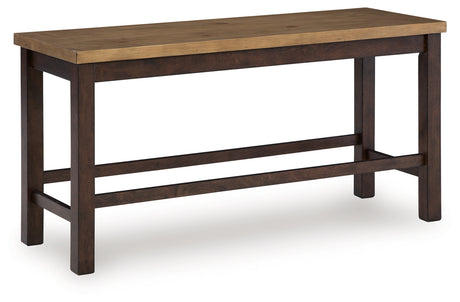 Rylandeen Light Brown/Dark Brown Double Counter Bench (1/CN) - Ornate Home