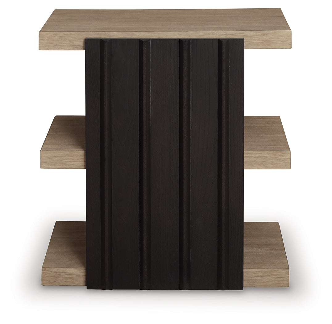 Rylandyn Black/Light Brown End Table - Ornate Home
