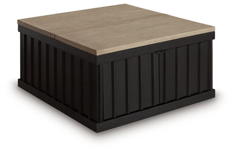 Rylandyn Black/Light Brown Lift-Top Coffee Table - Ornate Home