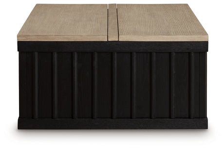 Rylandyn Black/Light Brown Lift-Top Coffee Table - Ornate Home