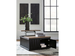 Rylandyn Black/Light Brown Lift-Top Coffee Table - Ornate Home
