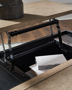 Rylandyn Black/Light Brown Lift-Top Coffee Table - Ornate Home