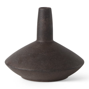 Rylee Dark Brown Ceramic Vase - Ornate Home
