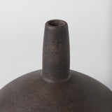 Rylee Dark Brown Ceramic Vase - Ornate Home