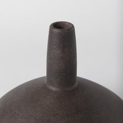 Rylee Dark Brown Ceramic Vase - Ornate Home