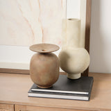 Rylee Medium Brown Ceramic Vase - Ornate Home