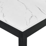 Rylee White/Black Faux Marble Desk - Ornate Home