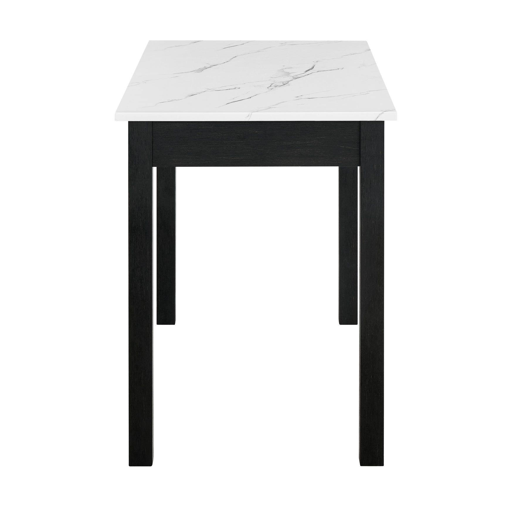 Rylee White/Black Faux Marble Desk - Ornate Home
