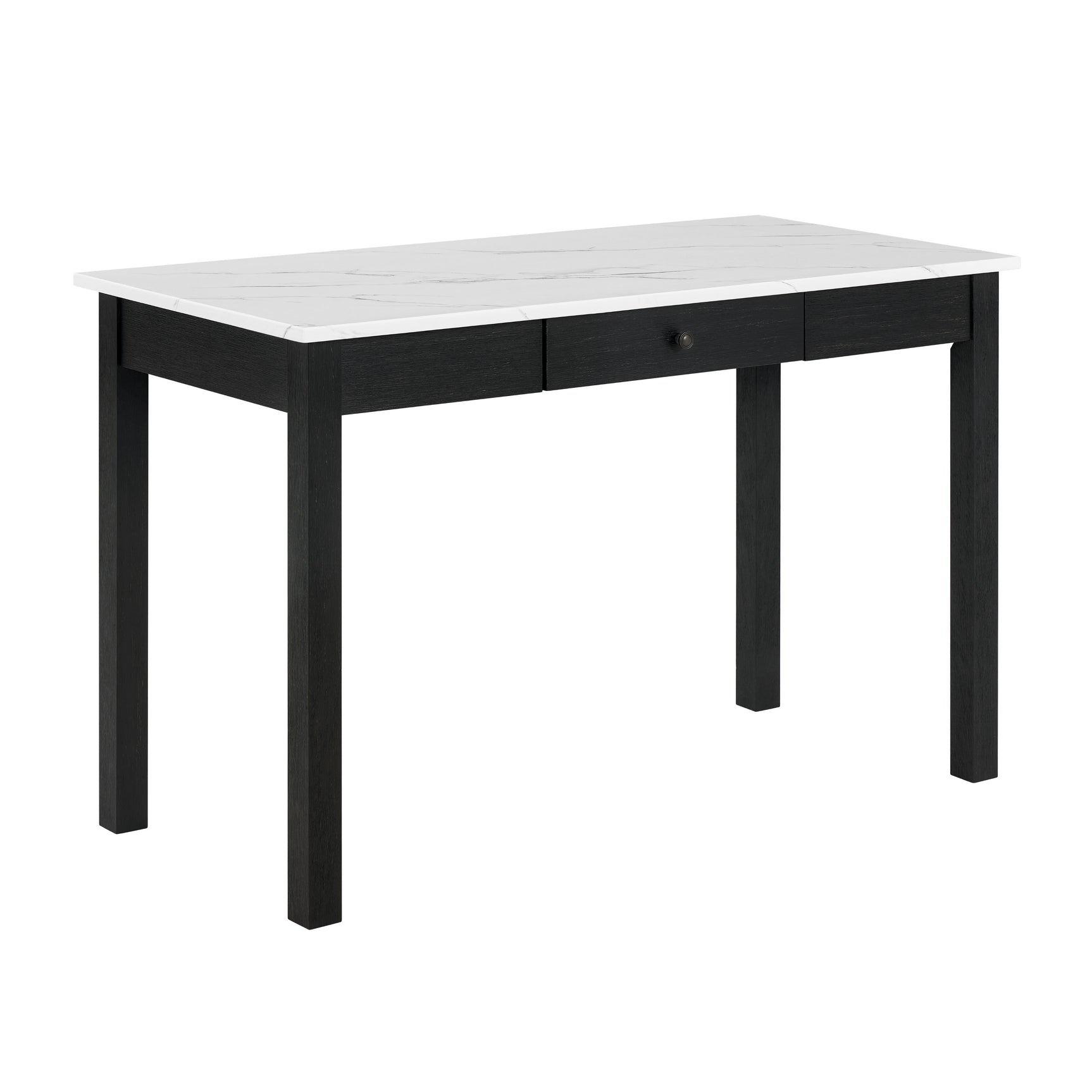 Rylee White/Black Faux Marble Desk - Ornate Home
