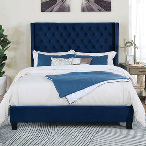 Ryleigh Navy Cal.King Bed - Ornate Home
