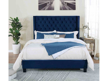 Ryleigh Navy Queen Bed - Ornate Home