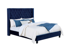 Ryleigh Navy Queen Bed - Ornate Home