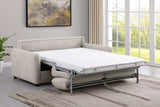 Rylie Beige Sleeper Sofa with Queen Mattress - Ornate Home