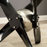 Rylie Powder Coated Black End Table - Ornate Home
