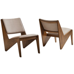 Rylina Walnut/Brown Vegan Leather Accent Chairs (Set of 2) - Ornate Home