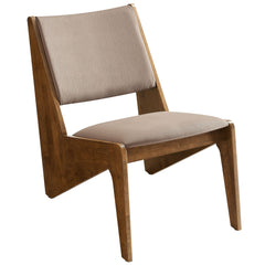 Rylina Walnut/Brown Vegan Leather Accent Chairs (Set of 2) - Ornate Home