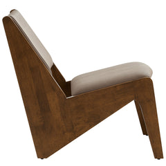 Rylina Walnut/Brown Vegan Leather Accent Chairs (Set of 2) - Ornate Home