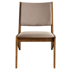Rylina Walnut/Brown Vegan Leather Accent Chairs (Set of 2) - Ornate Home