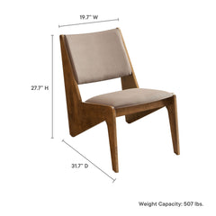 Rylina Walnut/Brown Vegan Leather Accent Chairs (Set of 2) - Ornate Home