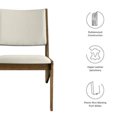 Rylina Weathered Oak/Stone Vegan Leather Accent Chairs (Set of 2) - Ornate Home