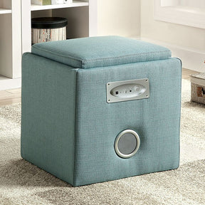 Rythmo Blue Speaker Ottoman - Ornate Home
