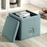 Rythmo Blue Speaker Ottoman - Ornate Home