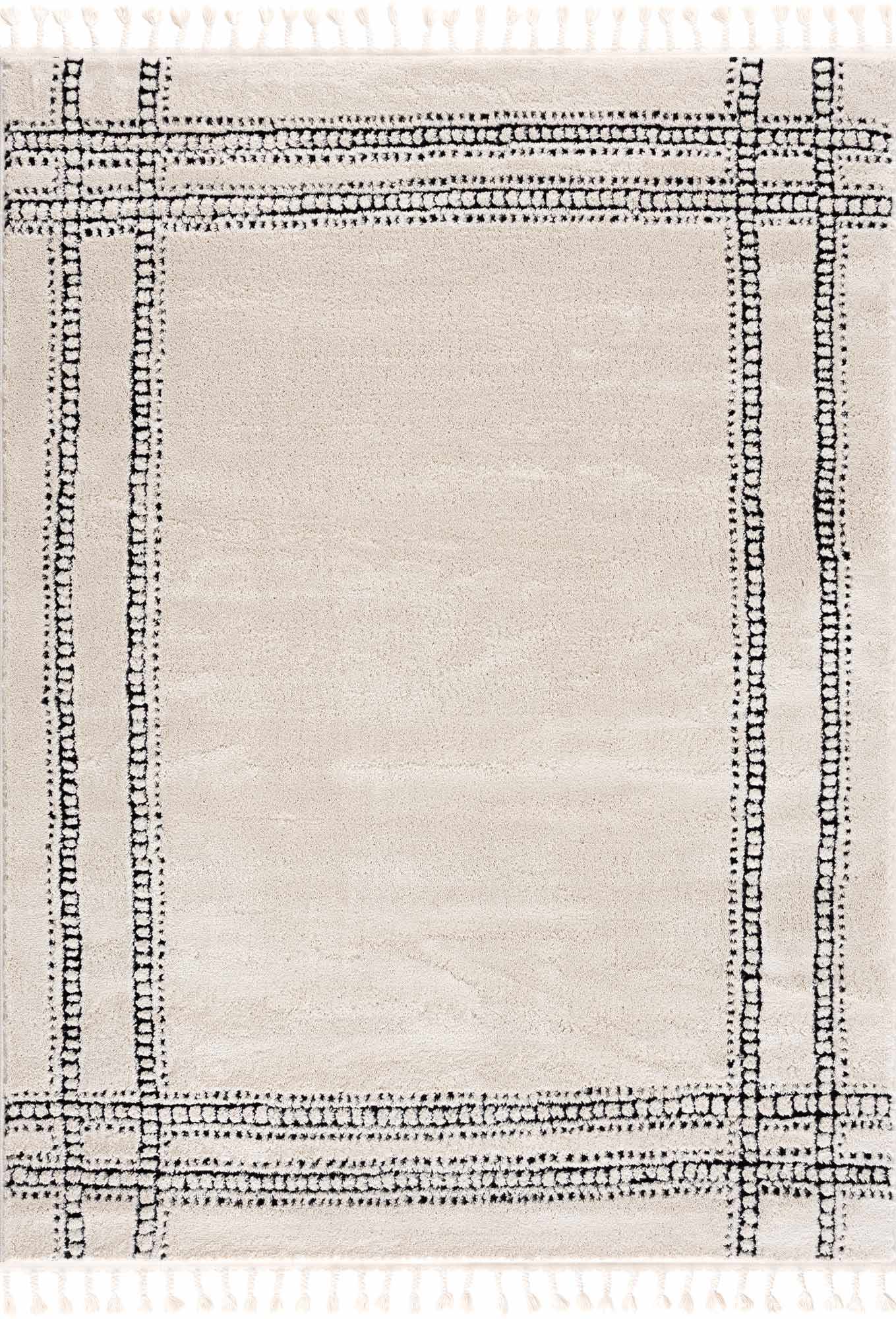 Ryuu Black & White Area Rug - Clearance - Ornate Home