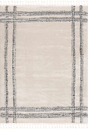 Ryuu Black & White Area Rug - Clearance - Ornate Home