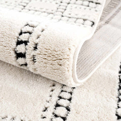 Ryuu Black & White Area Rug - Clearance - Ornate Home