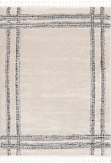 Ryuu Black & White Area Rug - Ornate Home