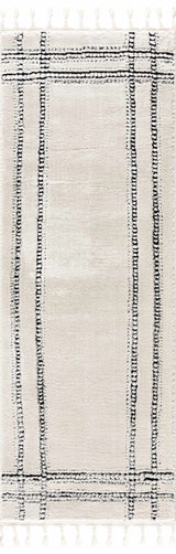 Ryuu Black & White Area Rug - Ornate Home