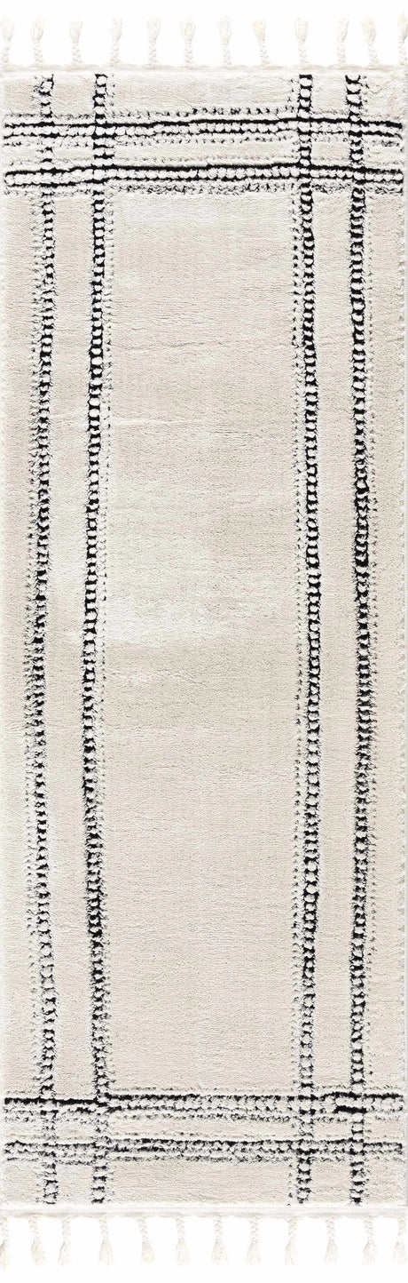 Ryuu Black & White Area Rug - Ornate Home