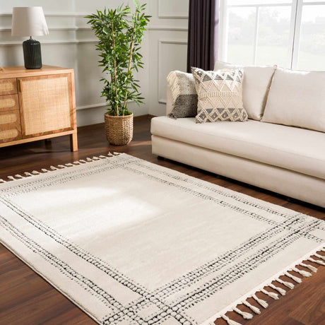 Ryuu Black & White Area Rug - Ornate Home