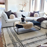 Ryuu Black & White Area Rug - Ornate Home