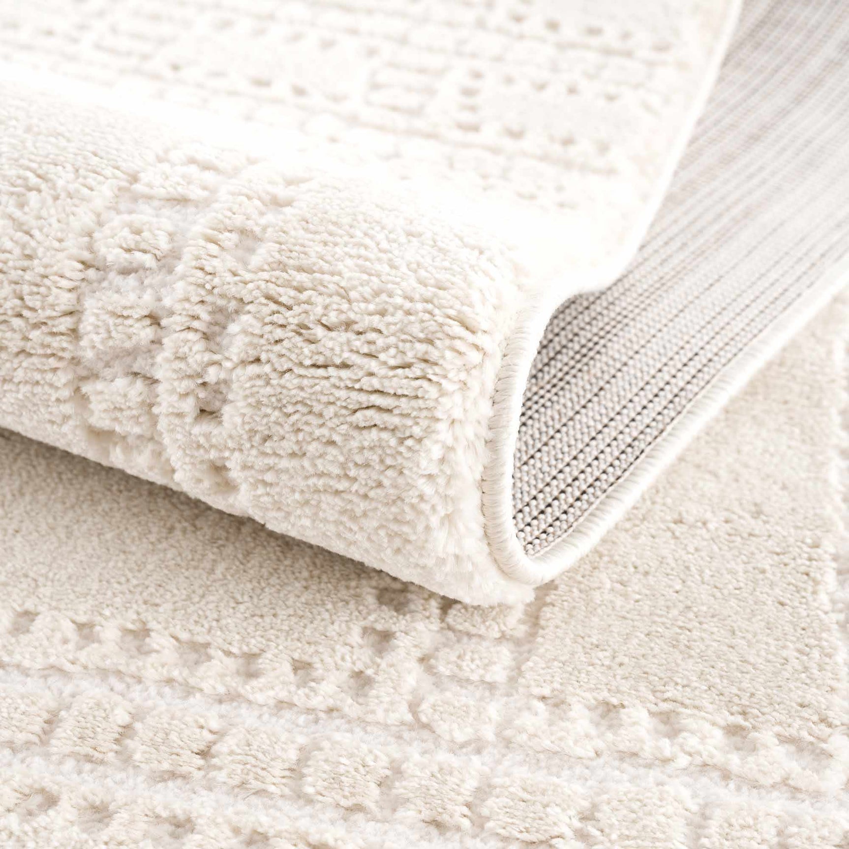 Ryuu Ivory Carved Area Rug - Ornate Home