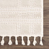 Ryuu Ivory Carved Area Rug - Ornate Home