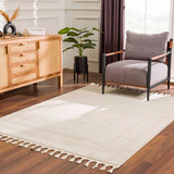 Ryuu Ivory Carved Area Rug - Ornate Home