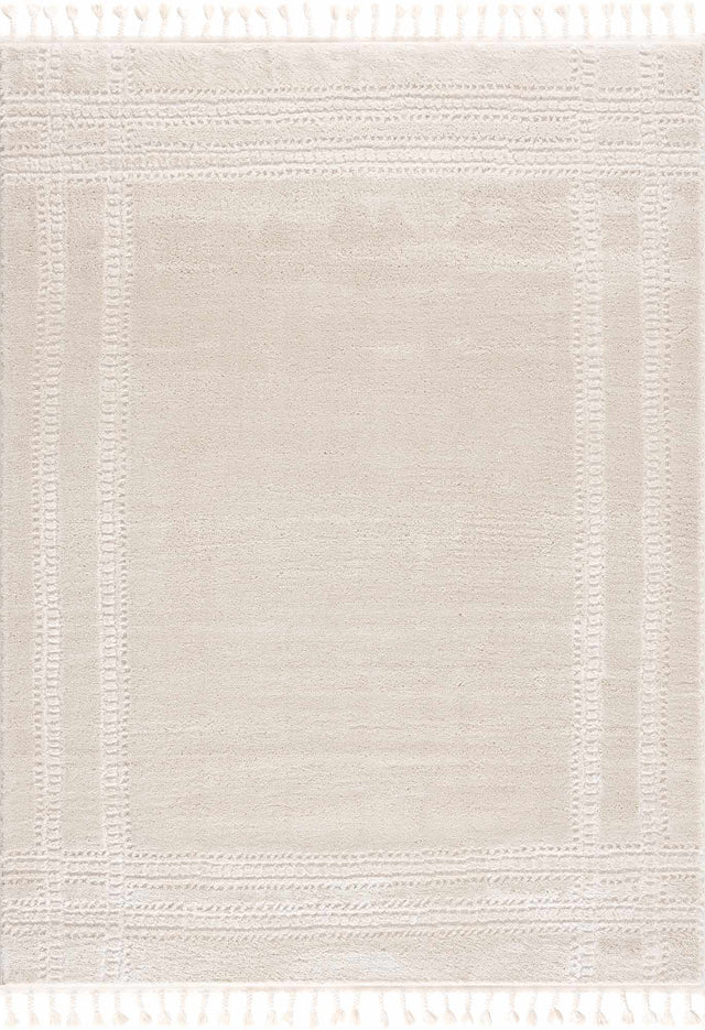 Ryuu Ivory Carved Area Rug - Ornate Home