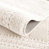 Ryuu Ivory Carved Area Rug - Ornate Home