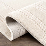 Ryuu Ivory Carved Area Rug - Ornate Home