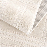 Ryuu Ivory Carved Area Rug - Ornate Home