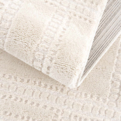 Ryuu Ivory Carved Area Rug - Ornate Home