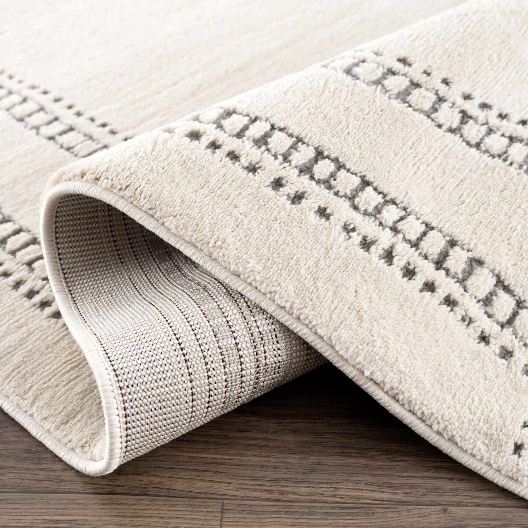 Ryuu Ivory & Gray Area Rug - Promo - Ornate Home