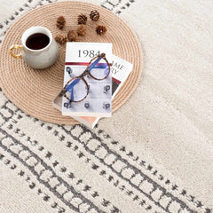 Ryuu Ivory & Gray Area Rug - Promo - Ornate Home