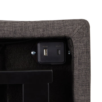 S655- Charcoal Queen Adjustable Base - Ornate Home