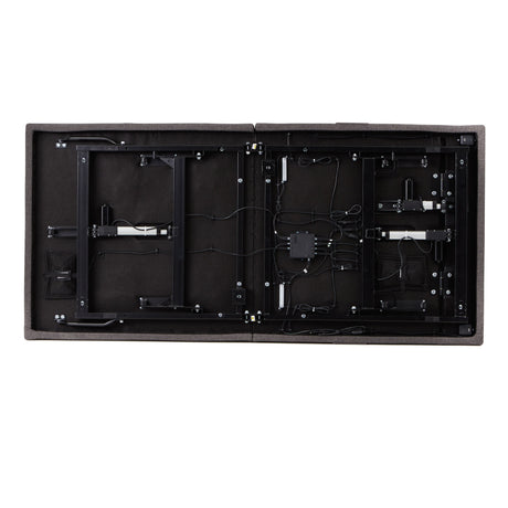 S655- Charcoal Split King Adjustable Base - Ornate Home