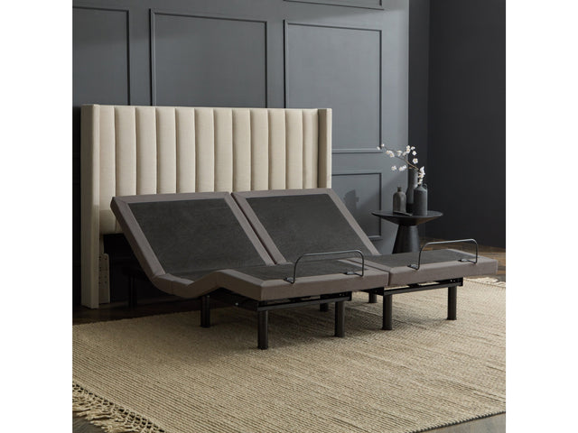 S655- Charcoal Split Queen Adjustable Base - Ornate Home